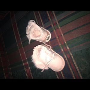 Soft sole fuzzy shoes